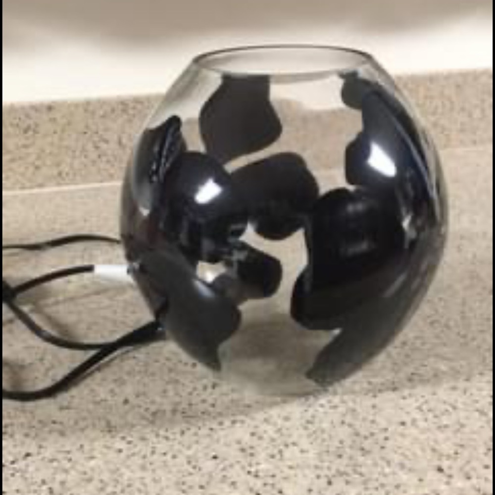 Decorative flower desk lamp